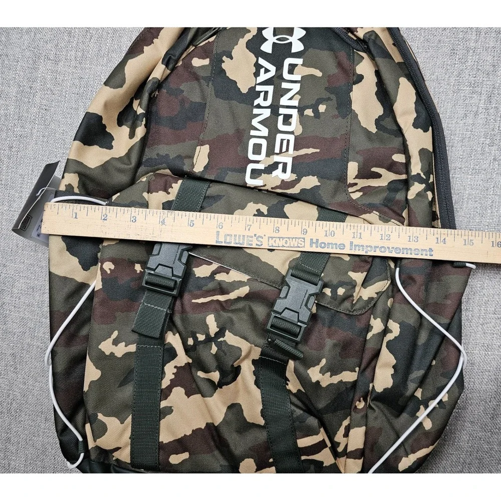 Under Armour Camo Backpack Full Size 26L Bag Water Repellent Fits 15